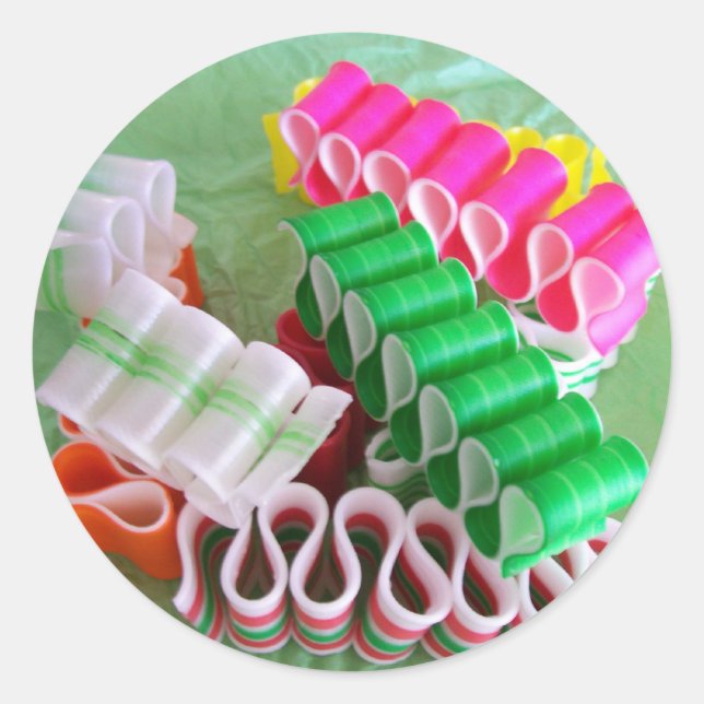 Große Weihnachtskleber Runder Aufkleber (Vorderseite)