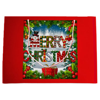 Große Weihnachtsmann-Geschenktasche Geschenktüte
