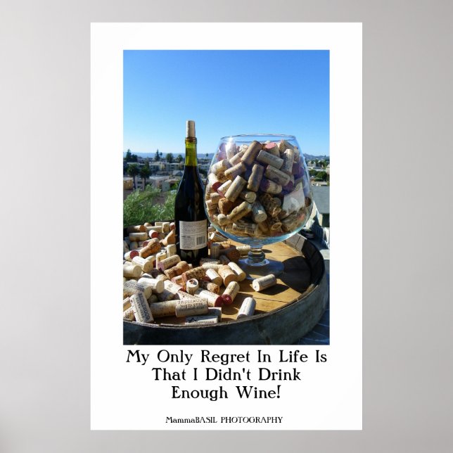 Große Weinliebhaber Poster! Poster (Vorne)