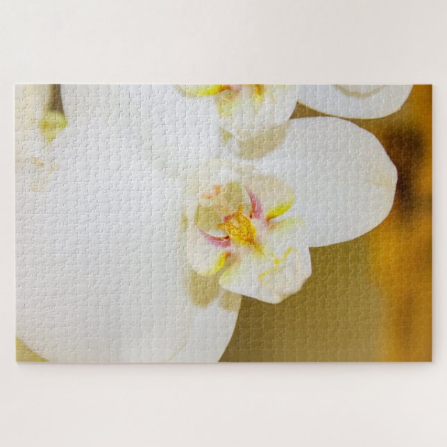 Große weiße Blume Puzzle (Horizontal)