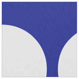 Große weiße Tupfen auf blauem geometrischem Gewebe Stoff