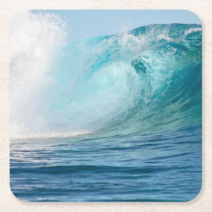 Große Welle des pazifischen Ozeans, die Rechteckiger Pappuntersetzer