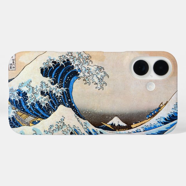 Große Welle, Hokusai, Ukiyo-e Case-Mate iPhone Hülle (Rückseite (Horizontal))