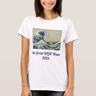 Große Welle vor der Küste Kanagawas von Hokusai T-Shirt