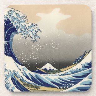 Große Welle vor Kanagawa & Berg Fuji Japan Meer Getränkeuntersetzer