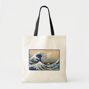 Große Welle vor Kanagawa & Berg Fuji Japanisches M Tragetasche