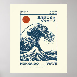 Große Welle vor Kanagawa Poster