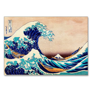 Große Welle vor Kanagawa Vintage Japanische Druckk Tischnummer