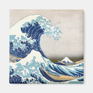 Große Welle vor Kanagawa Vintage Japanische Feine  Magnet