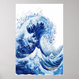Große Welle vor Kanagawa Wandkunst Poster
