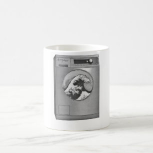 Große Welle Waschmaschine Tasse