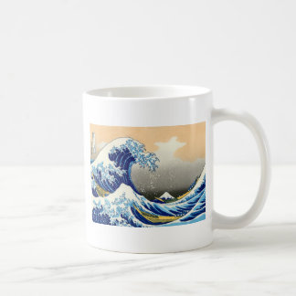 Große Welle weg von Kanagawa ~ Hokusai Kaffeetasse