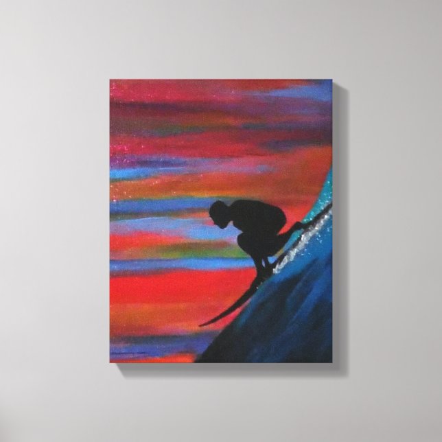 Große Wellen Leinwanddruck (Vorderseite)