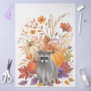 Große whimsical Aquarell-Herbstwildblumen Seidenpapier