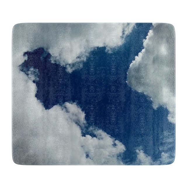 Große Wolken Schneidebrett (Vorderseite)