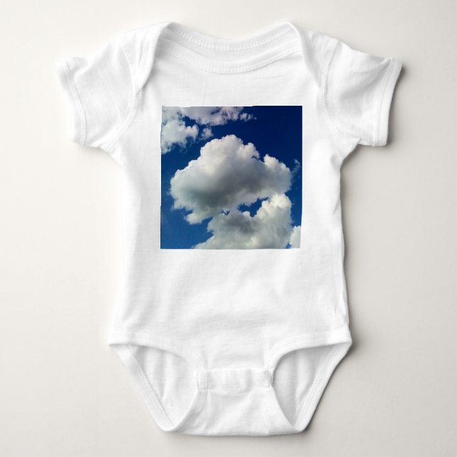 Große Wolkenflecken Baby Strampler (Vorderseite)