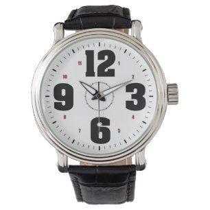 Große Zahlen Armbanduhr