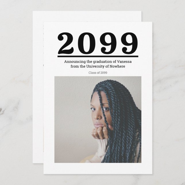 Große Zahlen Zwei-Foto-Abschluss (Vorne/Hinten)