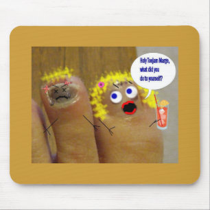 große Zeh Mousepad