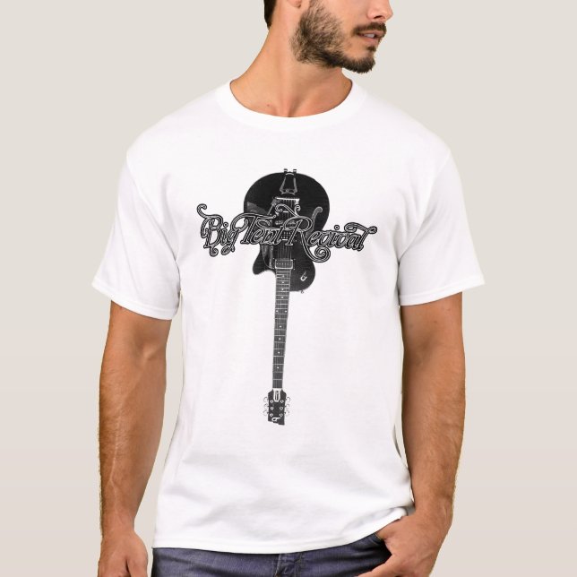 Große Zelt-Wiederbelebungs-Gitarre T-Shirt (Vorderseite)