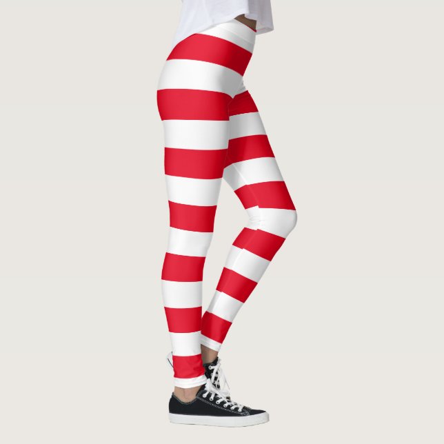 Große Zuckerstange Stripes Muster Leggings (Rechts)
