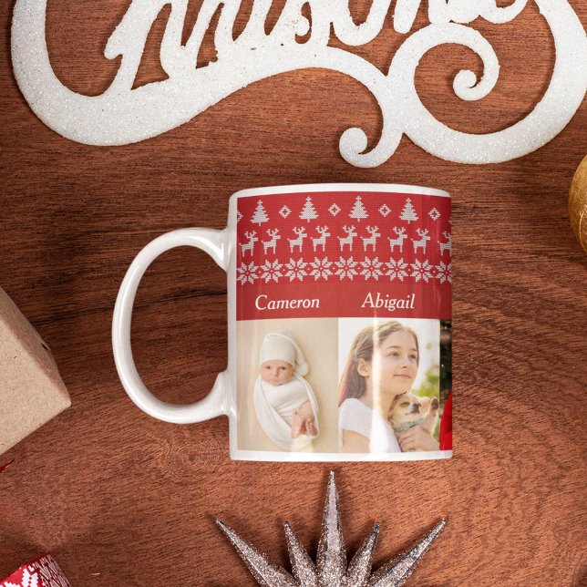 Großeltern 6 Großkinder Foto Weihnachten Kaffeetasse (Von Creator hochgeladen)