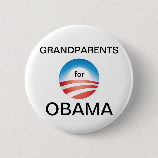 Großeltern-Abstimmung Obama Button (Vorderseite)