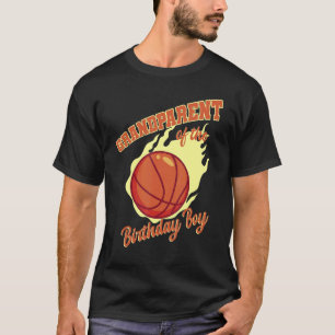 Großeltern der Geburtstagsjunge Basketballfamilie T-Shirt