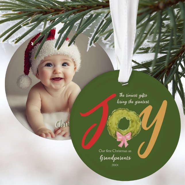 Großeltern Erste Weihnachten Keepake Memento Joy Ornament (Von Creator hochgeladen)