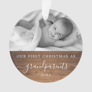 Großeltern erster Weihnachtsbaum Foto Ornament