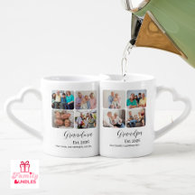 Großeltern-Familienfoto-Nachricht