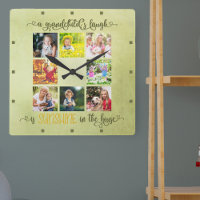 Großeltern Foto Collage Rustic Green Watercolor