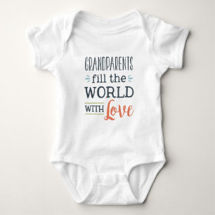 Großeltern füllen die Welt mit Liebeunisexbaby Baby Strampler