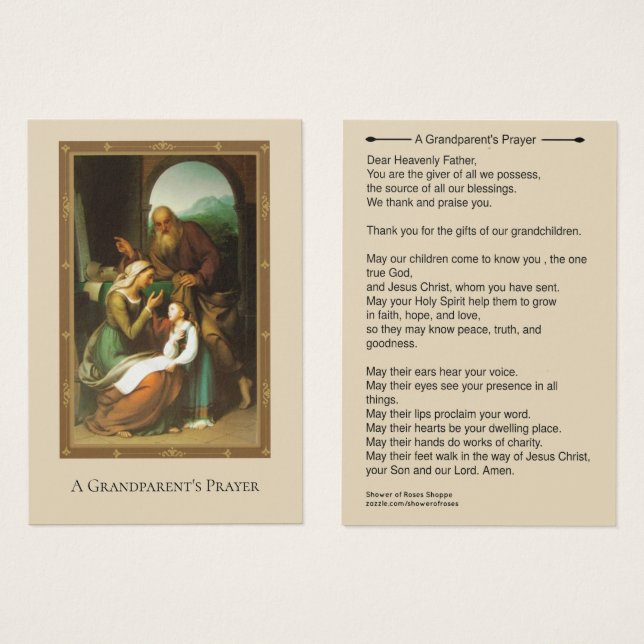 Großeltern Gebet Anne Joachim Mary (Vorne & Hinten)