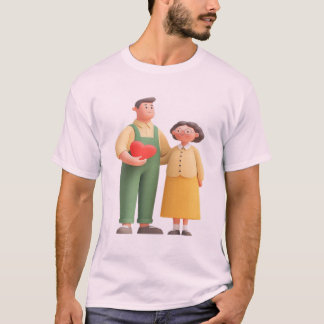 Großeltern lieben sich für immer PNG - Süßes 3D al T-Shirt