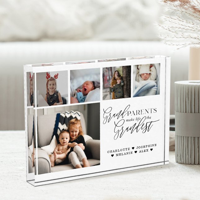 Großeltern machen das Leben zum größten FotoCollag Fotoblock (Von Creator hochgeladen)