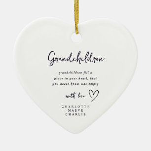 Großeltern Oma Opa Herz-Ornament Keramik Ornament