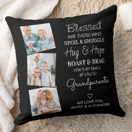 Großeltern Personalisiert 3 Bild Kissen