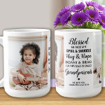 Großeltern Personalisiert Großmutter Opa 2 Foto Kaffeetasse<br><div class="desc">Feiern Sie Ihre Großeltern mit einer maßgeschneiderten Foto Kaffee-Tasse. Diese einzigartige Großeltern zitieren Tasse, sei es Geburtstag, Großeltern oder Weihnachten. Wir hoffen, dass Ihr besonderes Geschenk für die Großeltern in den kommenden Jahren zu einem wertvollen Sake wird. . Zitat " Selig sind diejenigen, die Spoil & Snuggle, Hug & Hope,...</div>
