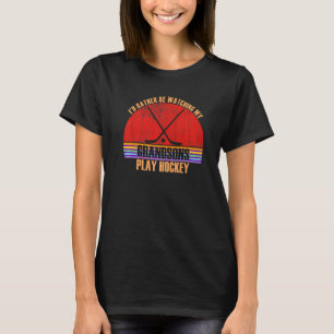 Großeltern schauen sich lieber Hockey-Großmutter a T-Shirt