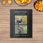 "Großeltern sind Phantastisch" Foto Puzzle<br><div class="desc">Wenn Ihre Großeltern Lieben Rätsel,  werden sie begeistert sein von diesem personalisierten "Großeltern sind Phantastisch" Geschenk. Sie können leicht die beiden Fotos und Text,  die Set auf einem Bild von schwarzem Holz. Dieser nachdenkliche,  einzigartige Sake garantiert Ihren Großeltern viel Spaß und Erinnerungen.</div>
