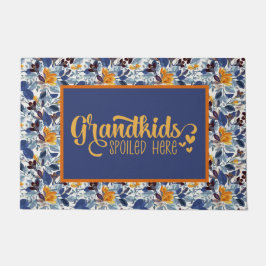 Großeltern und Großkinder vor der Tür Fußmatte