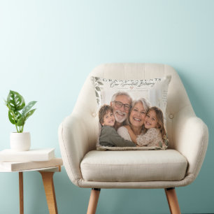 Großeltern unser größter Segen Familienfoto-Kissen Kissen