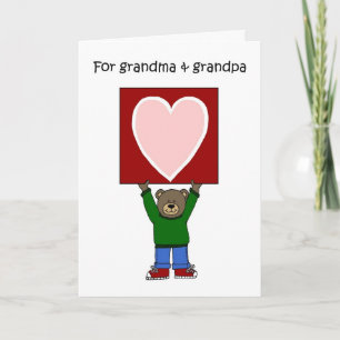 Großeltern-Valentinsgruß Feiertagskarte