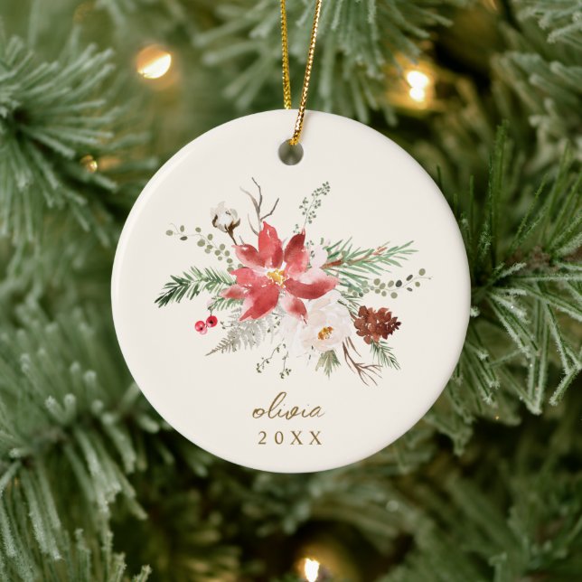 Großeltern Weihnachtsgeschenk Vintages Foto Keramik Ornament (Baum)