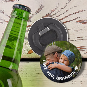 Großelterntag Lieber Opa Foto Flaschenöffner