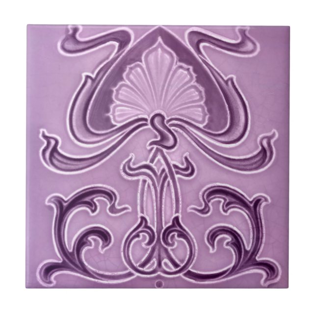 Größen der Kunst Nouveau Vintage Fliese (Vorderseite)