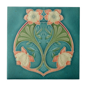Größen der Kunst Nouveau Vintage Fliese