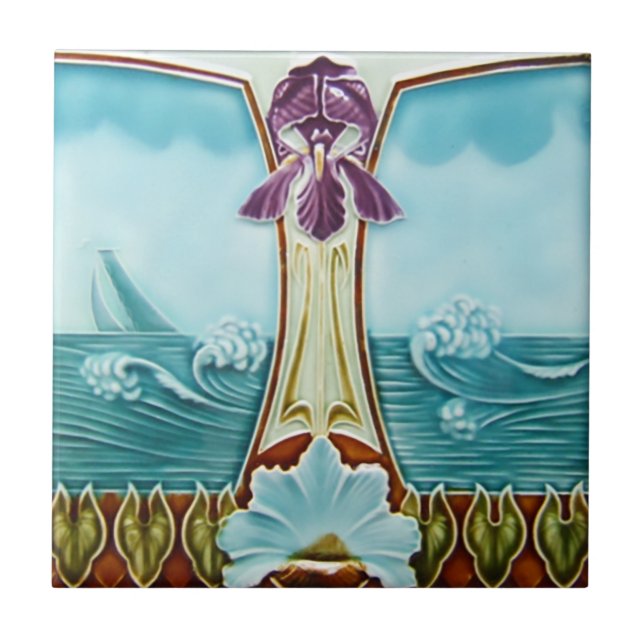 Größen Kunst Nouveau Vintage Entwurf Backsplash Fliese (Vorderseite)