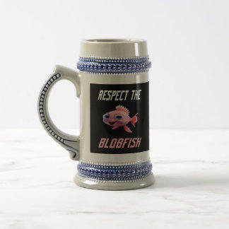 Großen Respekt für die BlobFish Sea Tier Black Pin Bierglas